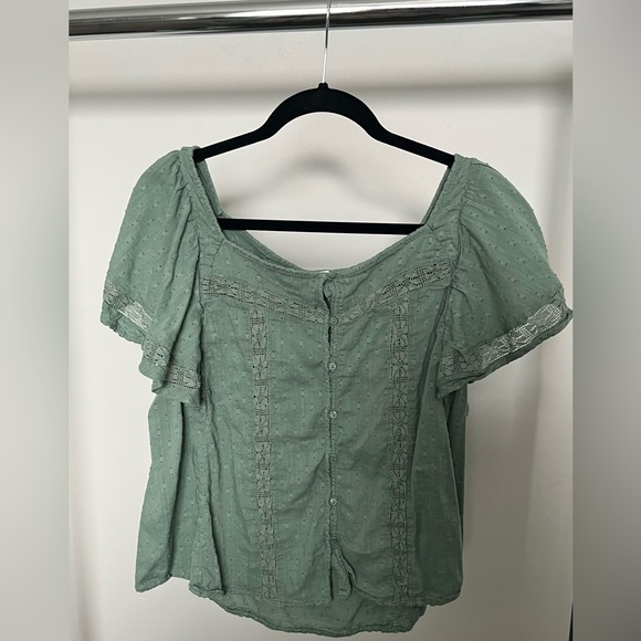 Old Navy Blouse | Size M | Green - Picture 1 of 6